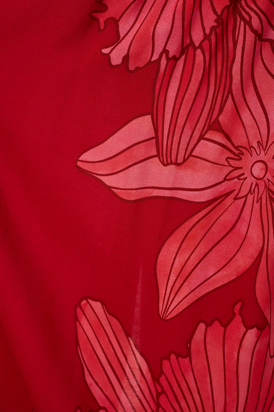 Red Orchid Ruched Bodice Removable Straps Maxi Dress