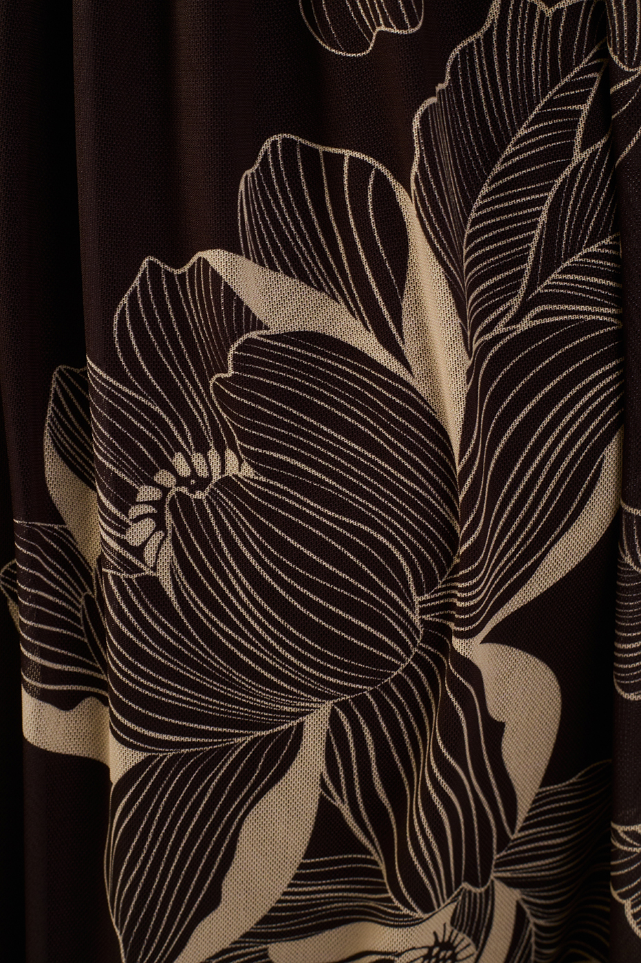 Brown Flora Tulle Maxi Dress_6