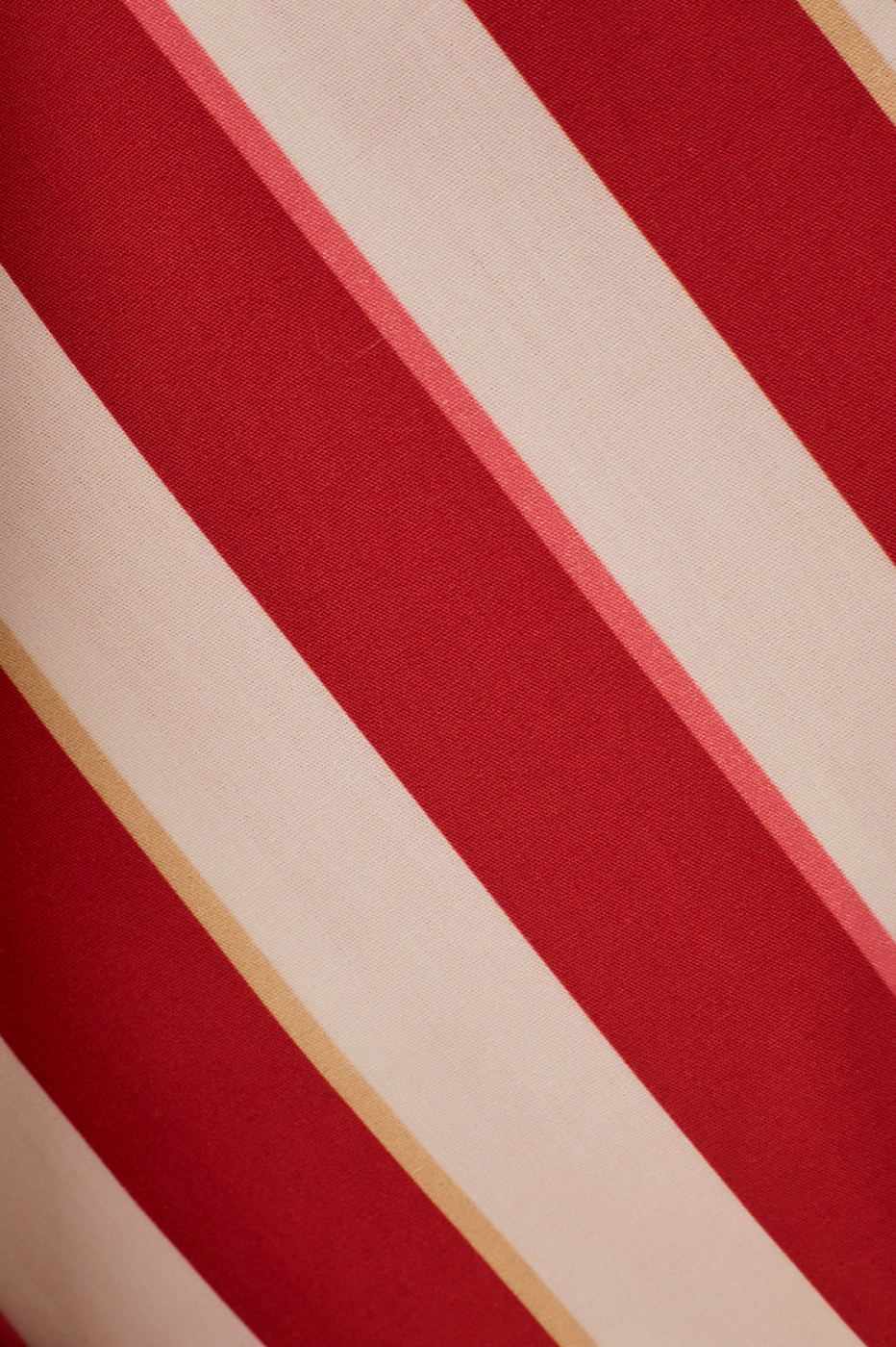 Red Maravilha Stripes One-Shoulder Ties Maxi Dress