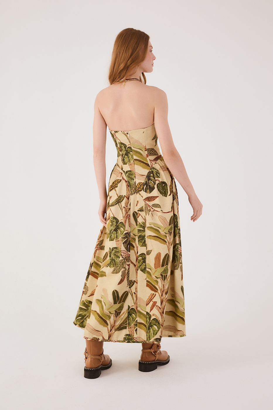 Tropikat Print Maxi Dress