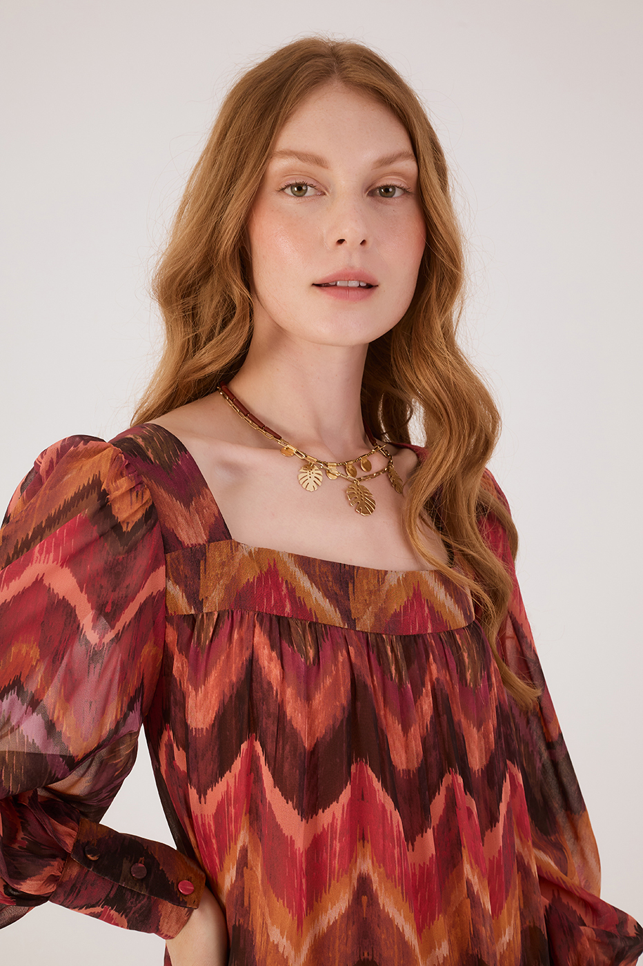 Boho Ikat Print Dress