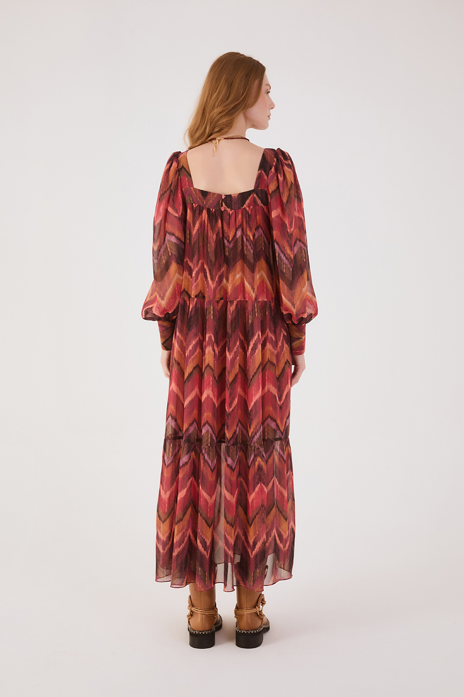 Boho Ikat Print Dress
