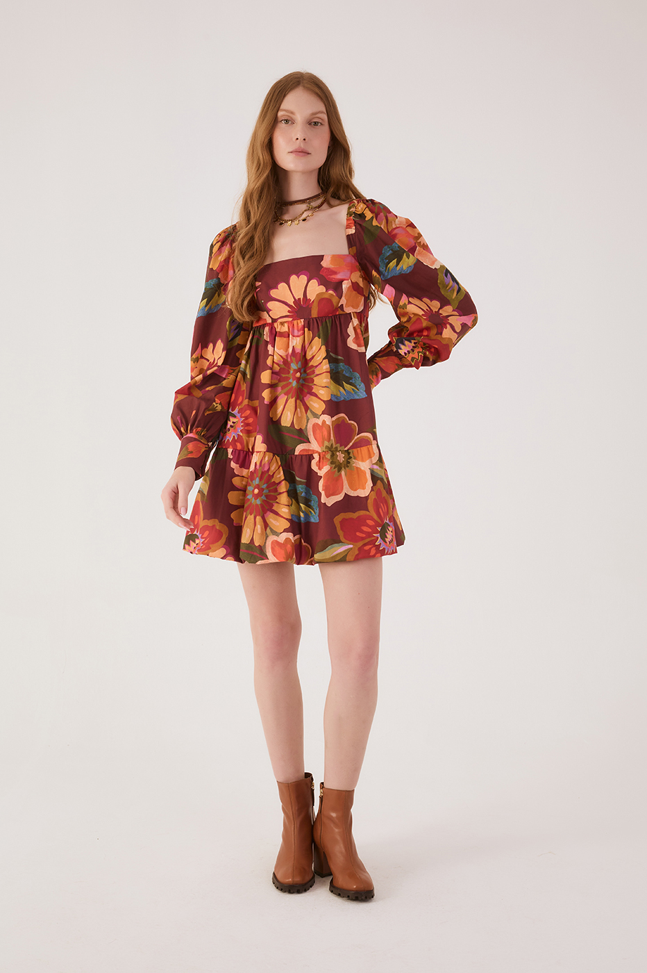 Garden Print Mini Dress_2