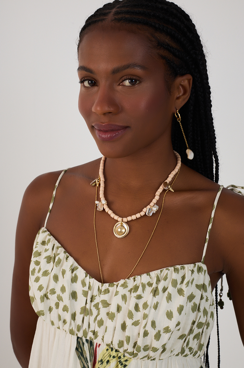 Cropped Verdejar Print Mix Dress_5