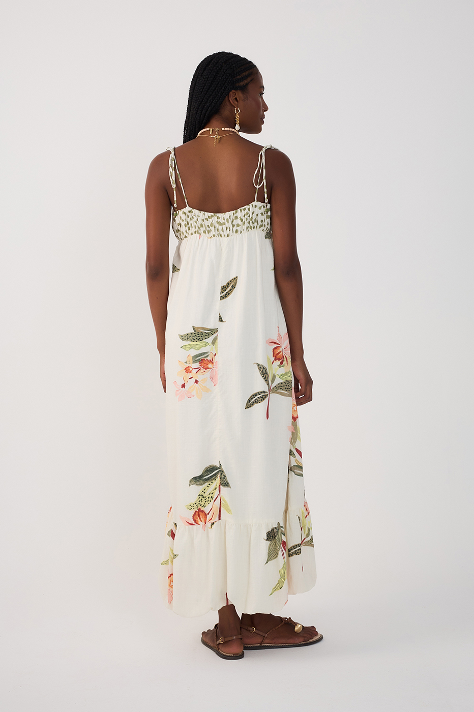 Cropped Verdejar Print Mix Dress_6