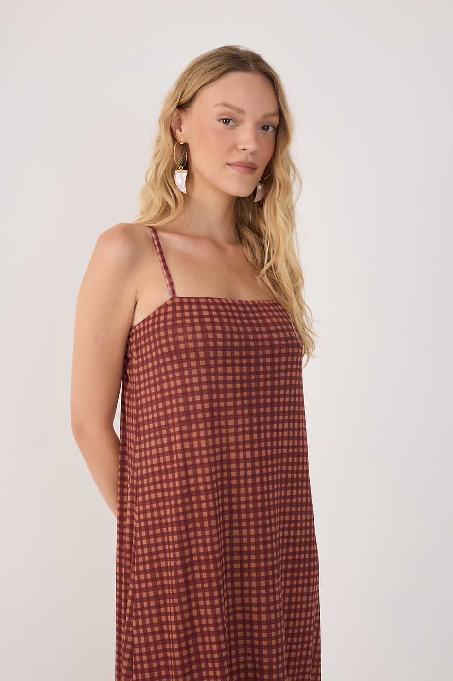 Tulle Vichy Print Dress_3