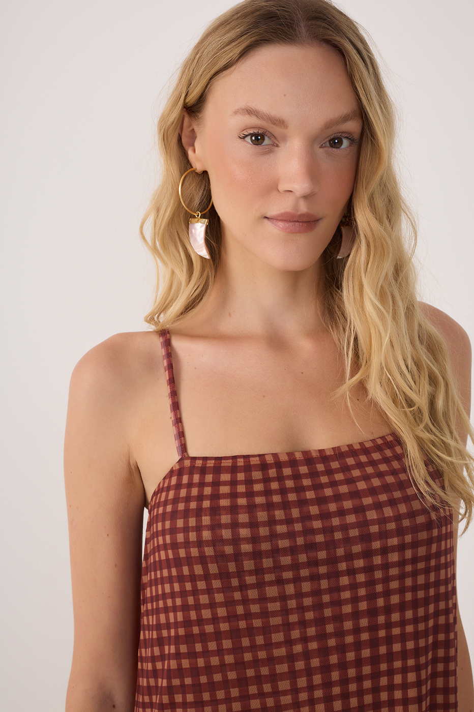 Vestido Tule Estampa Vichy_4