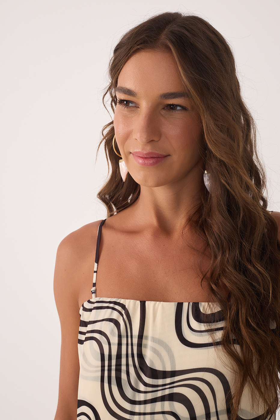 Fluir Print Tulle Maxi Dress_4