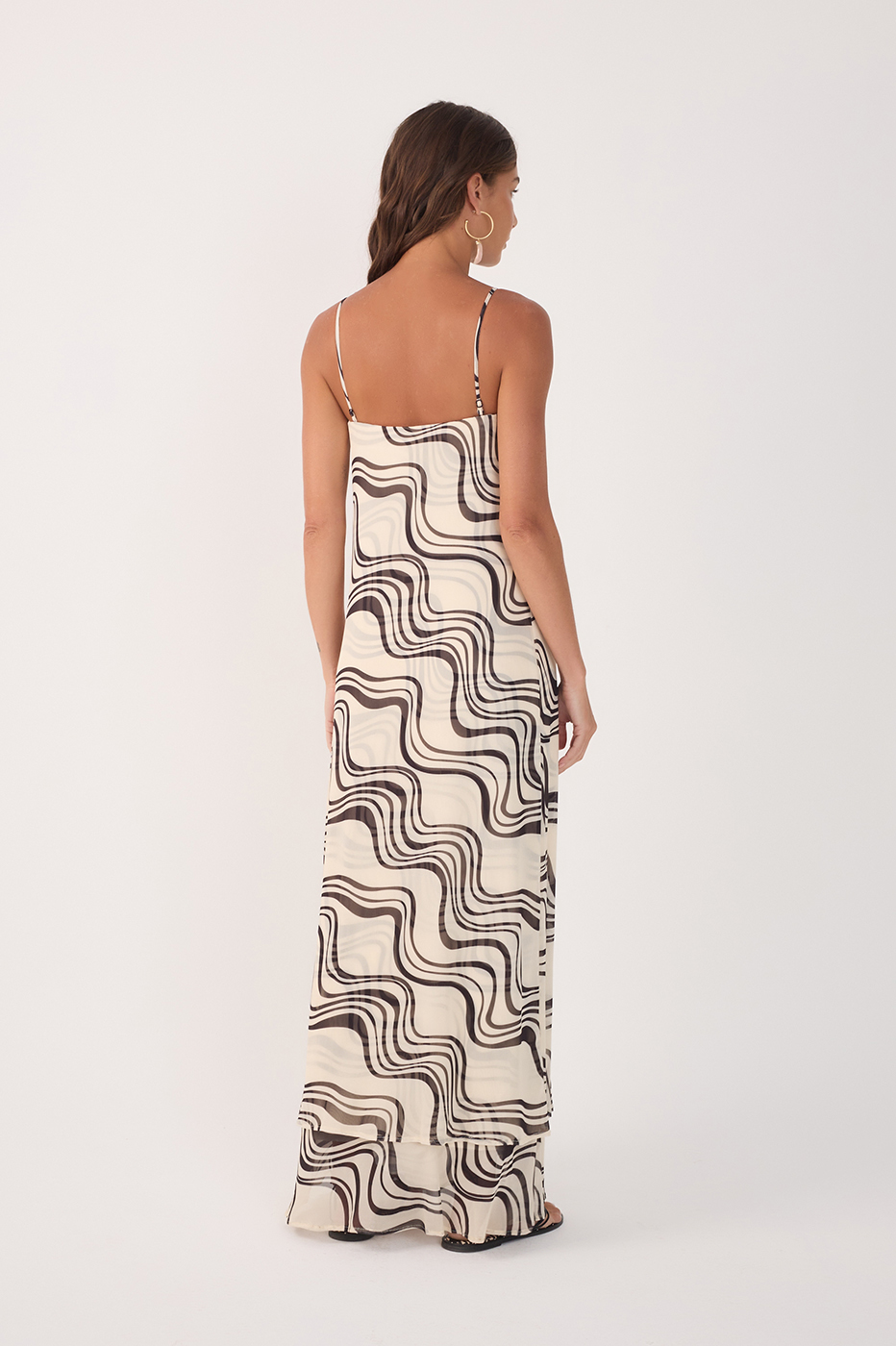 Fluir Print Tulle Maxi Dress_5