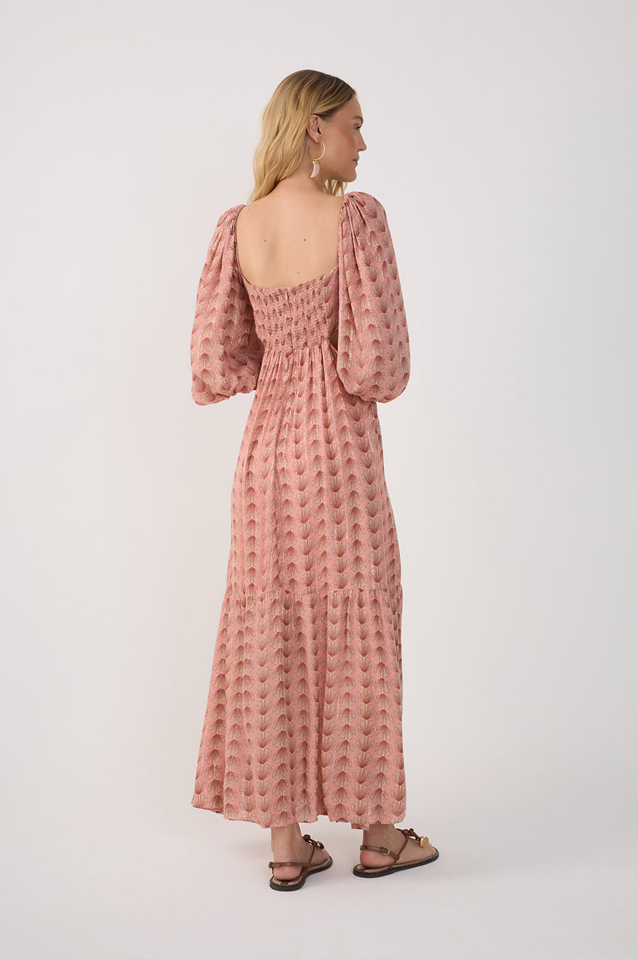 Cropped Lurex Maresia Print Dress_5