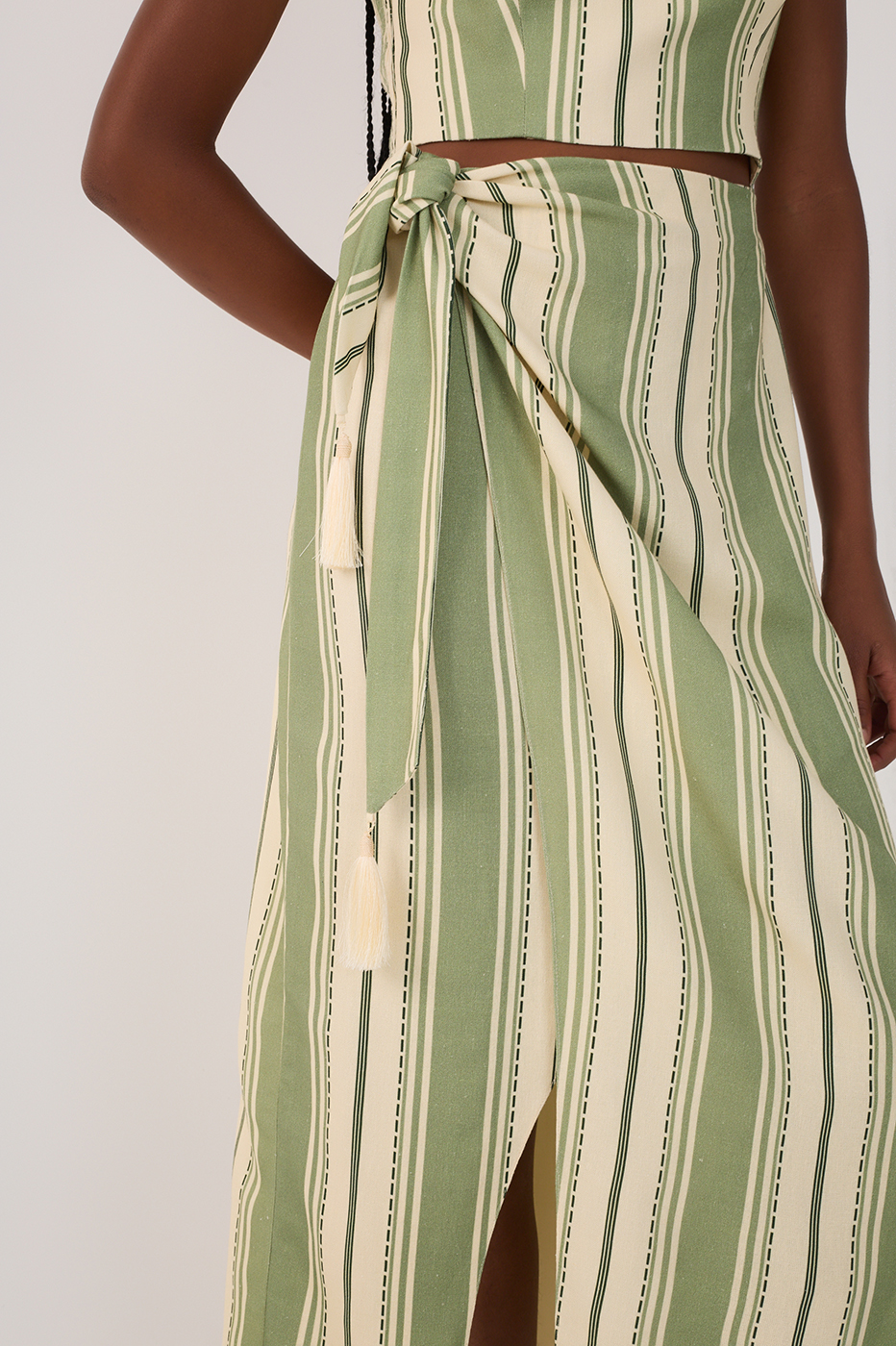 Midi Descanso Verde Print Dress_5