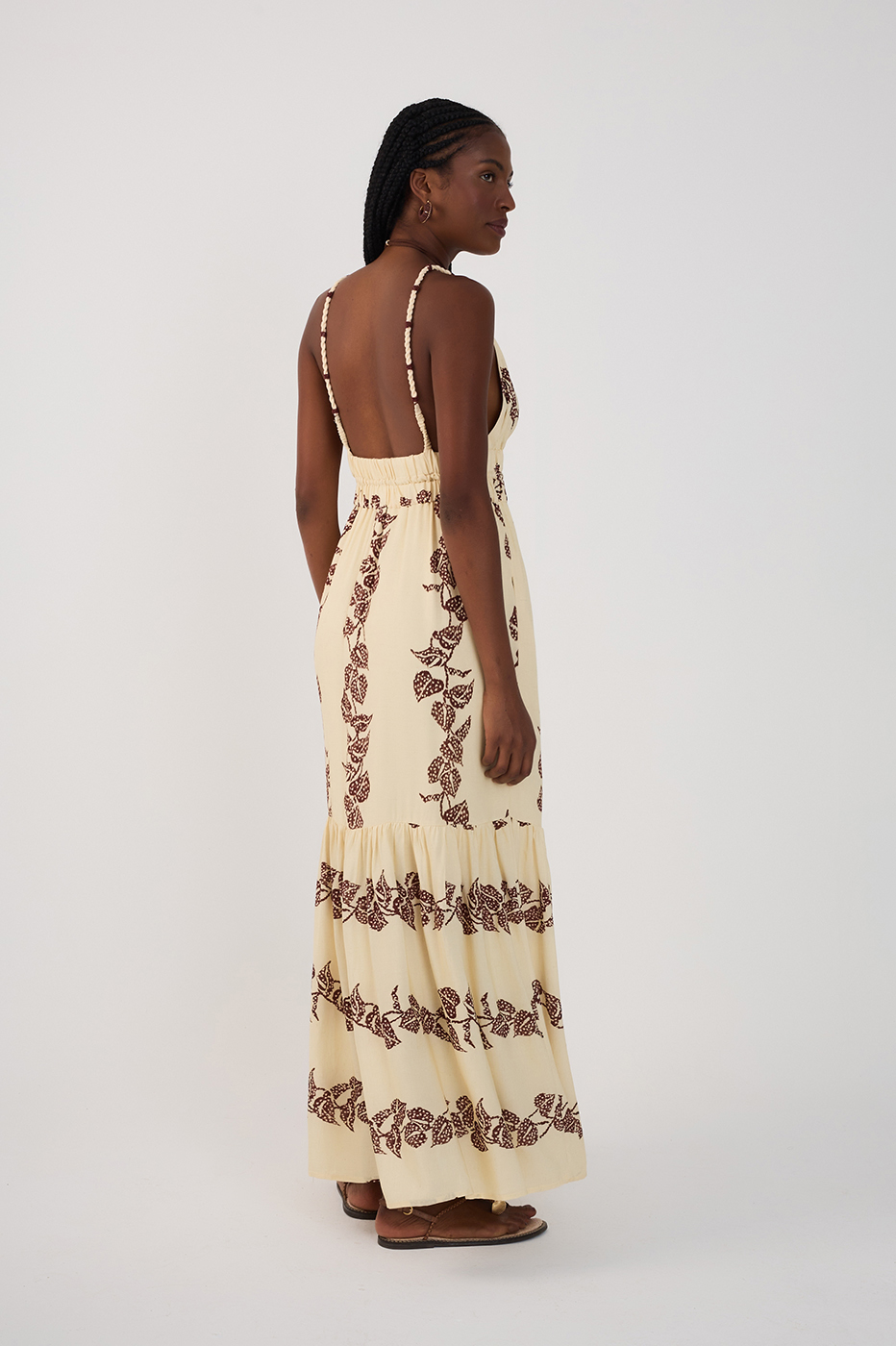 Vestido Longo Cambraia Estampa Inspira_5