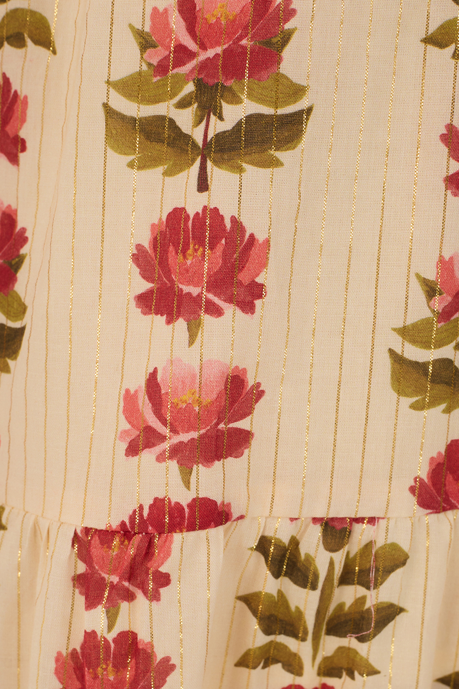 Long Lurex Camélia Print Dress_6