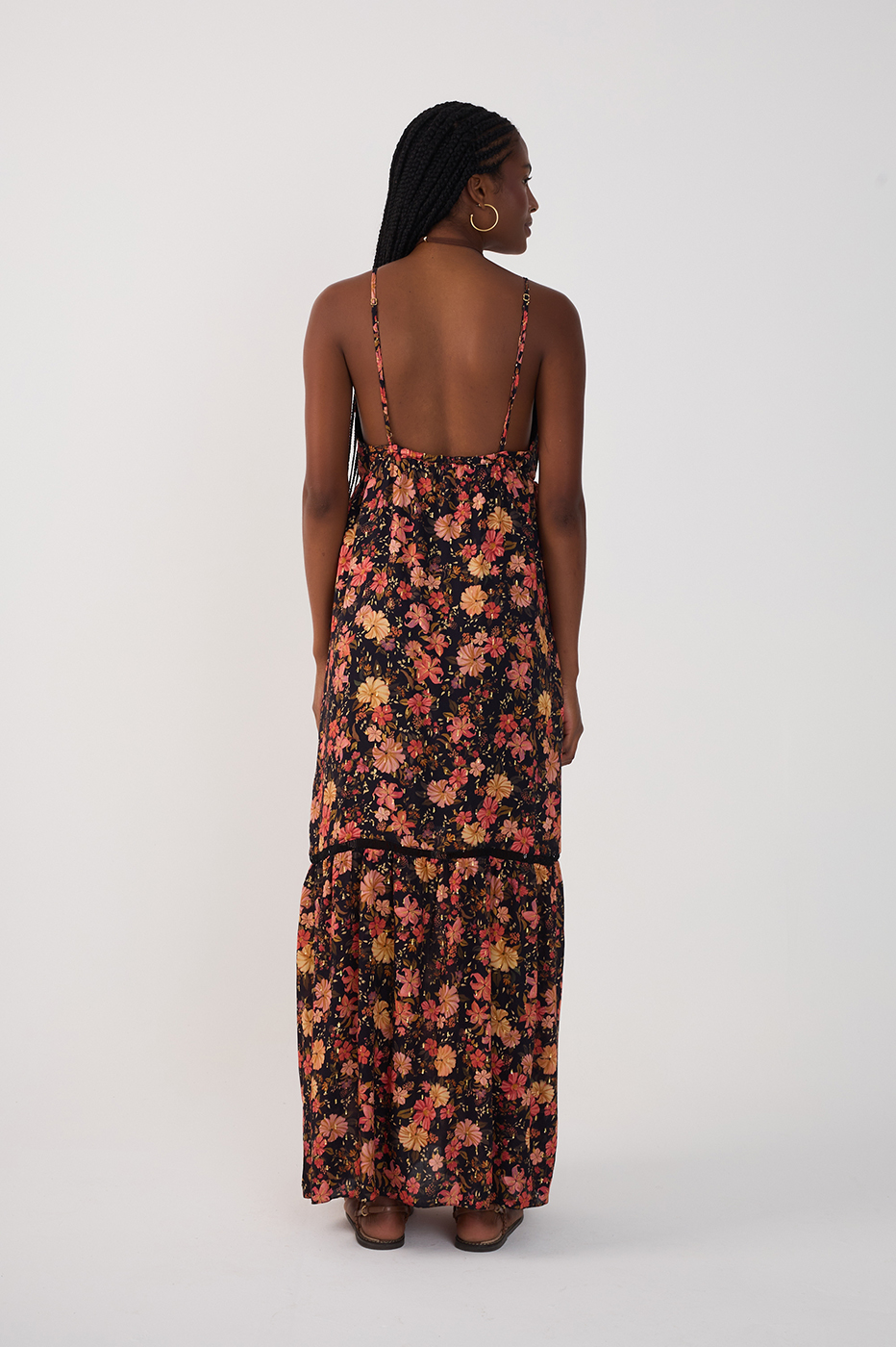 Cropped Lurex Encontro Print Dress_5