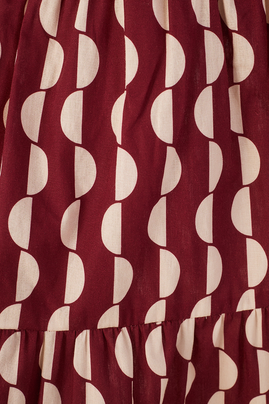 Marsala Copa Front Cut-Out Bow Back Ties Maxi Dress