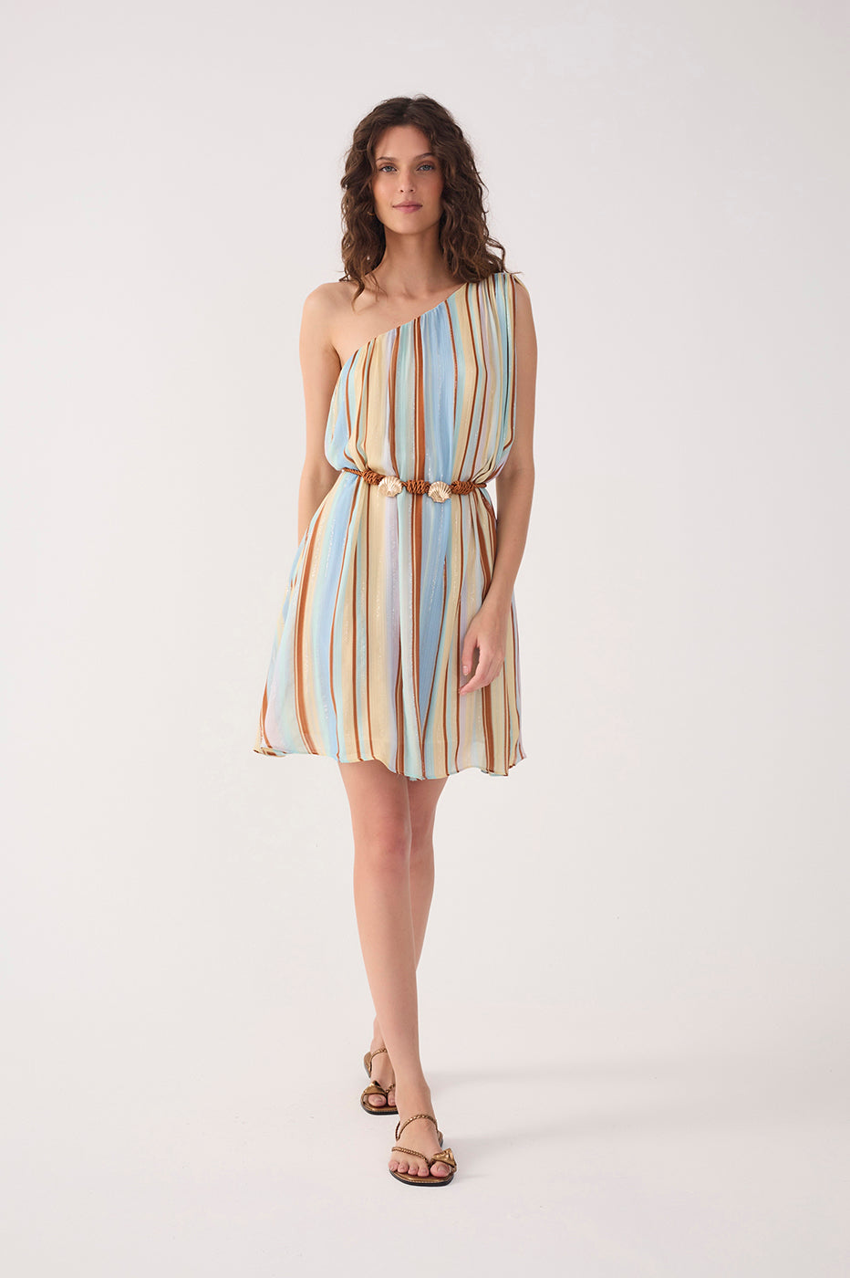 Lurex Print Listra Céu Dress_2