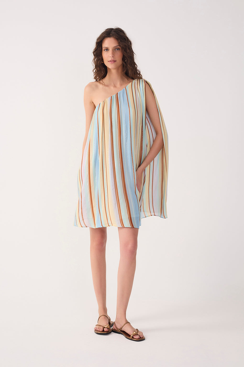 Lurex Print Listra Céu Dress_5