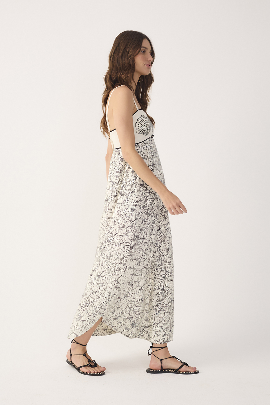 Vestido Cropped Estampa Ponto A Ponto_3