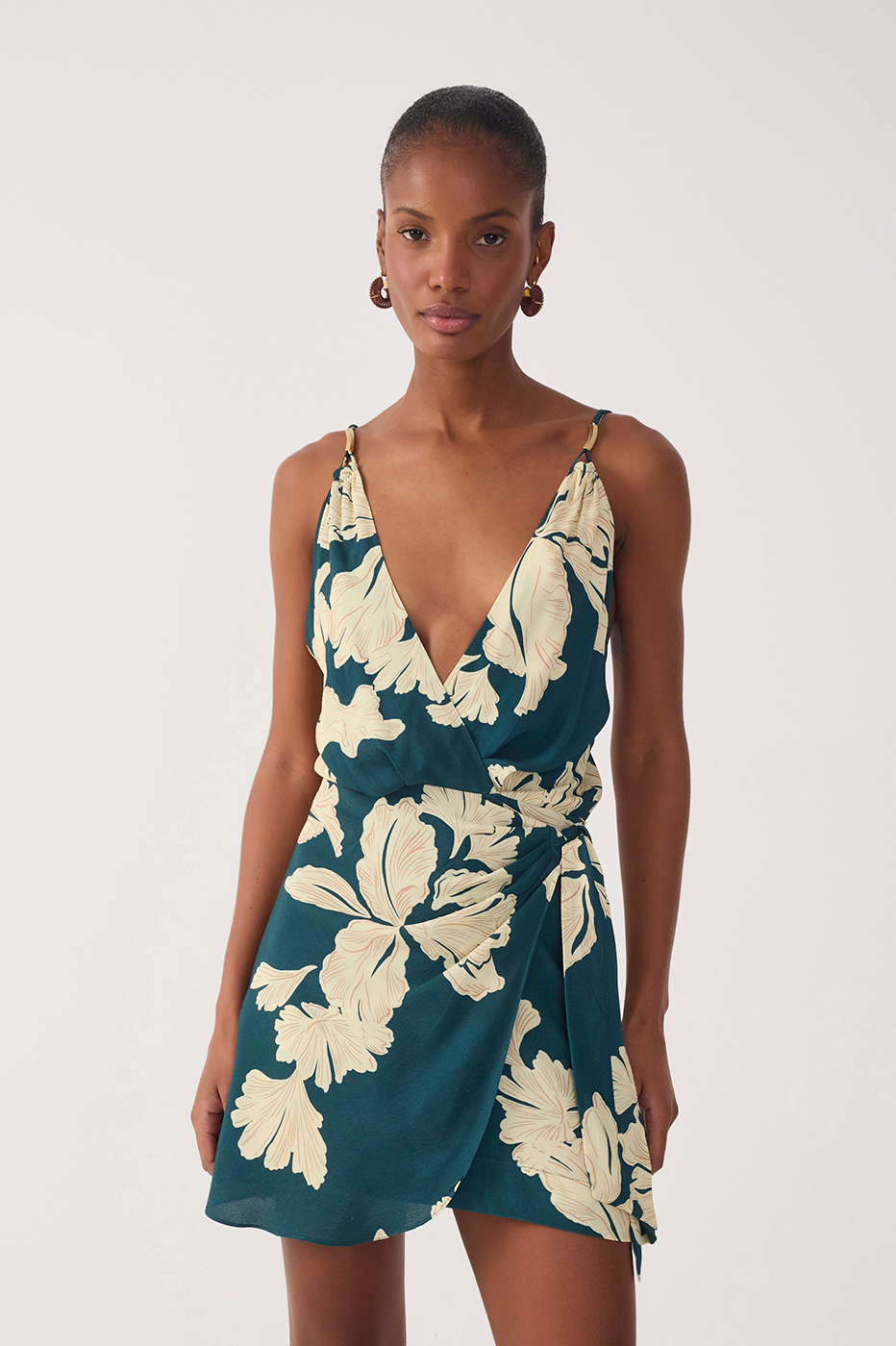 Vestido Estampa Pétala Verde_4