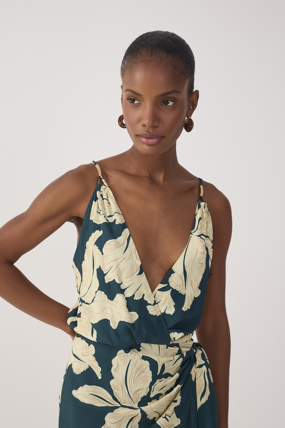 Print Pétala Verde Dress_5