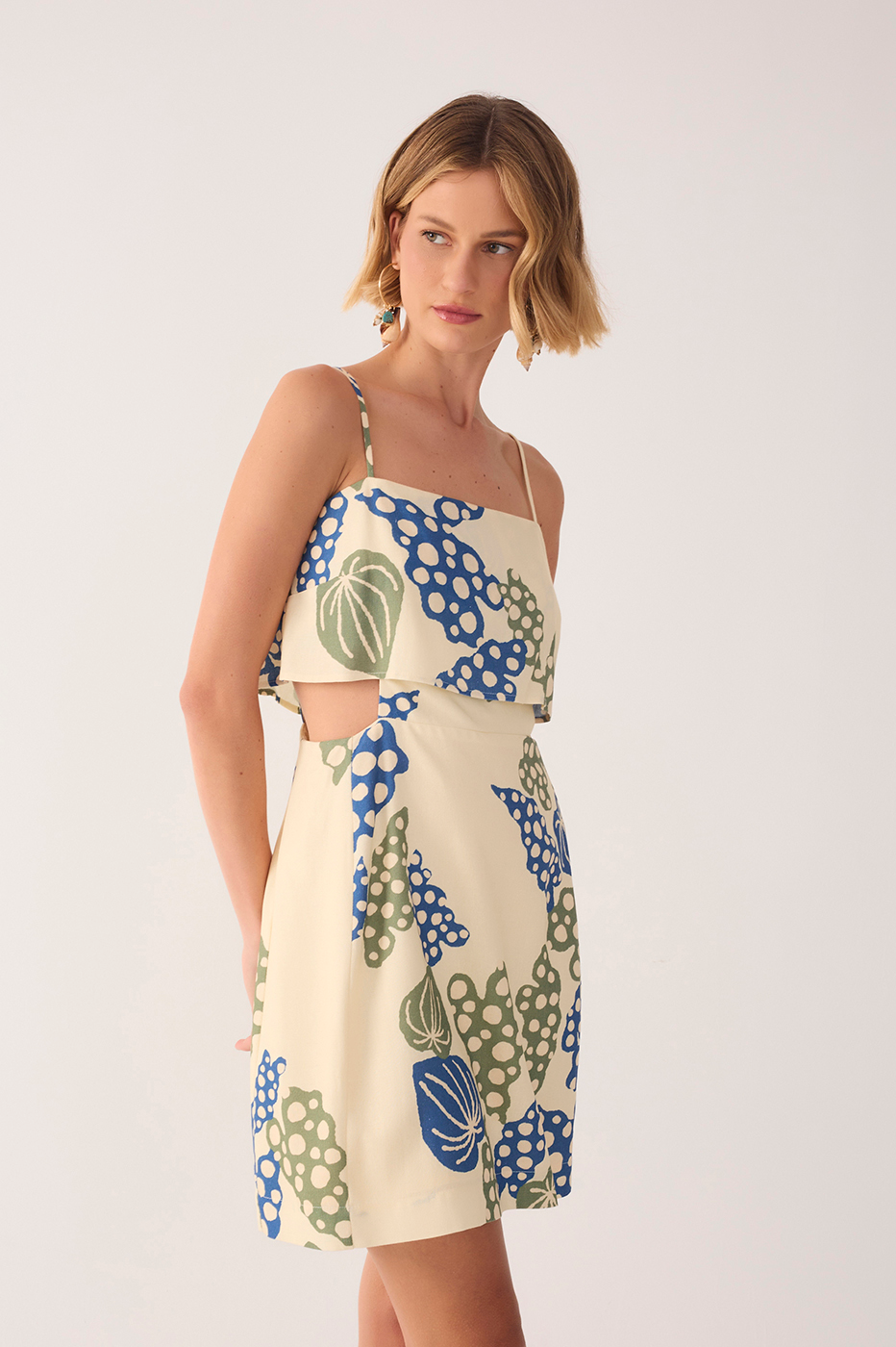 Short Begonia Print Dress_3