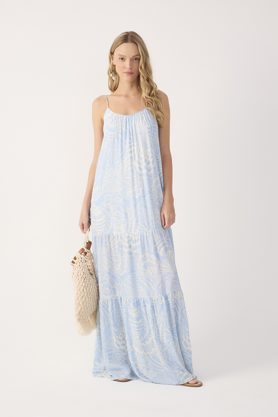 Blue Cristalina Tiered Sleeveless Maxi Dress_2