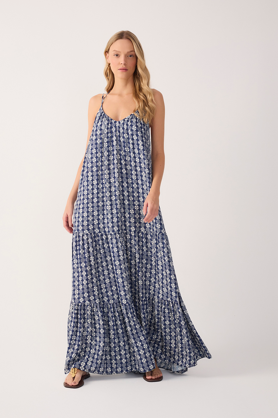 Cropped Print Guarda-sol Dress_2