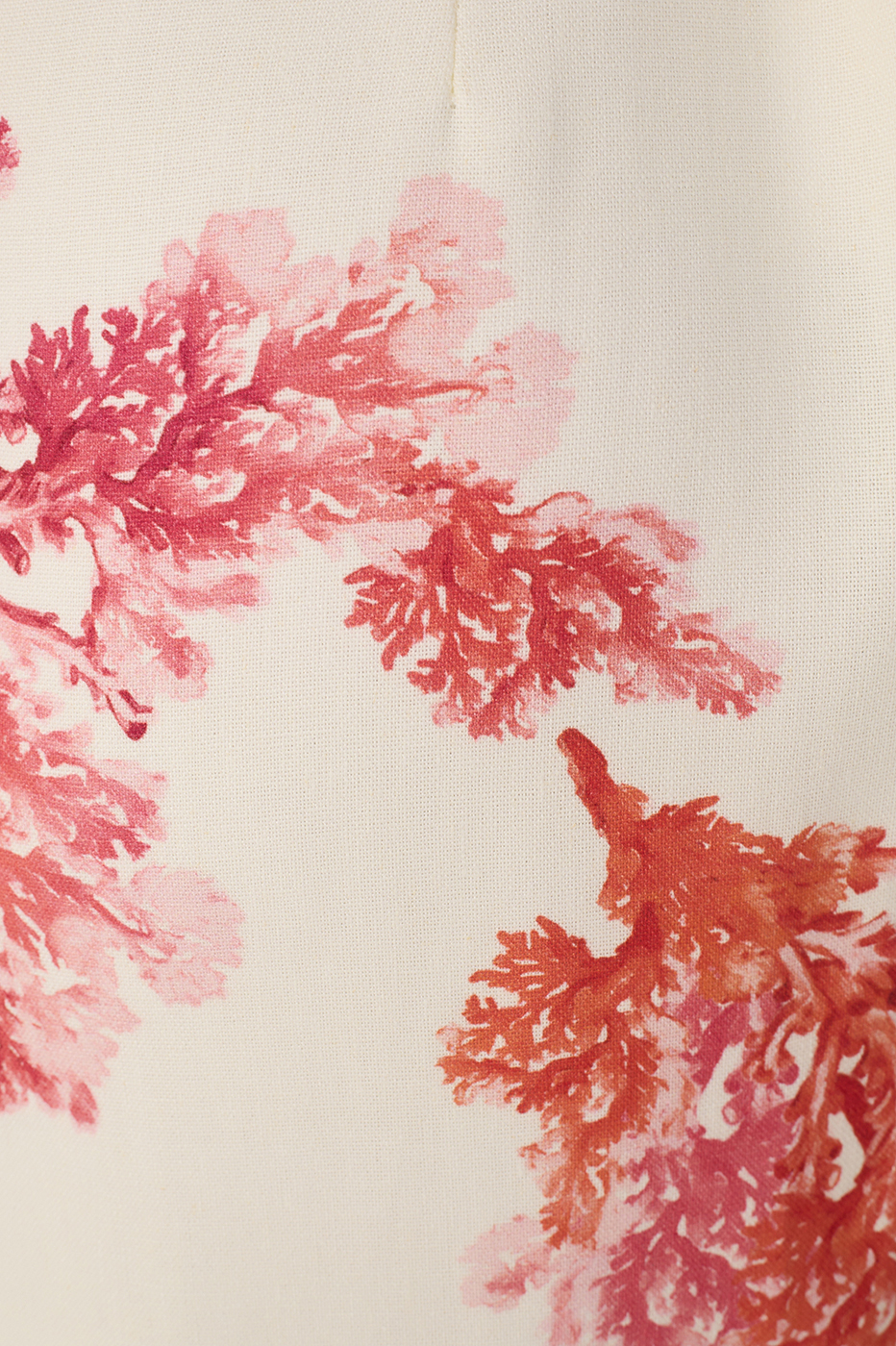 Coral Print Linen Midi Dress_6