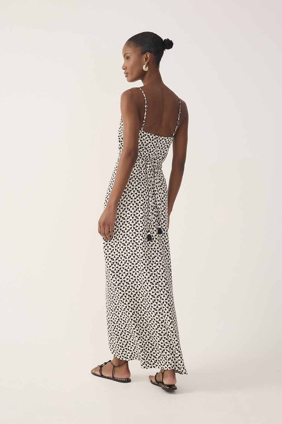 Off-White Vento Wrap Front Slit Maxi Dress_6
