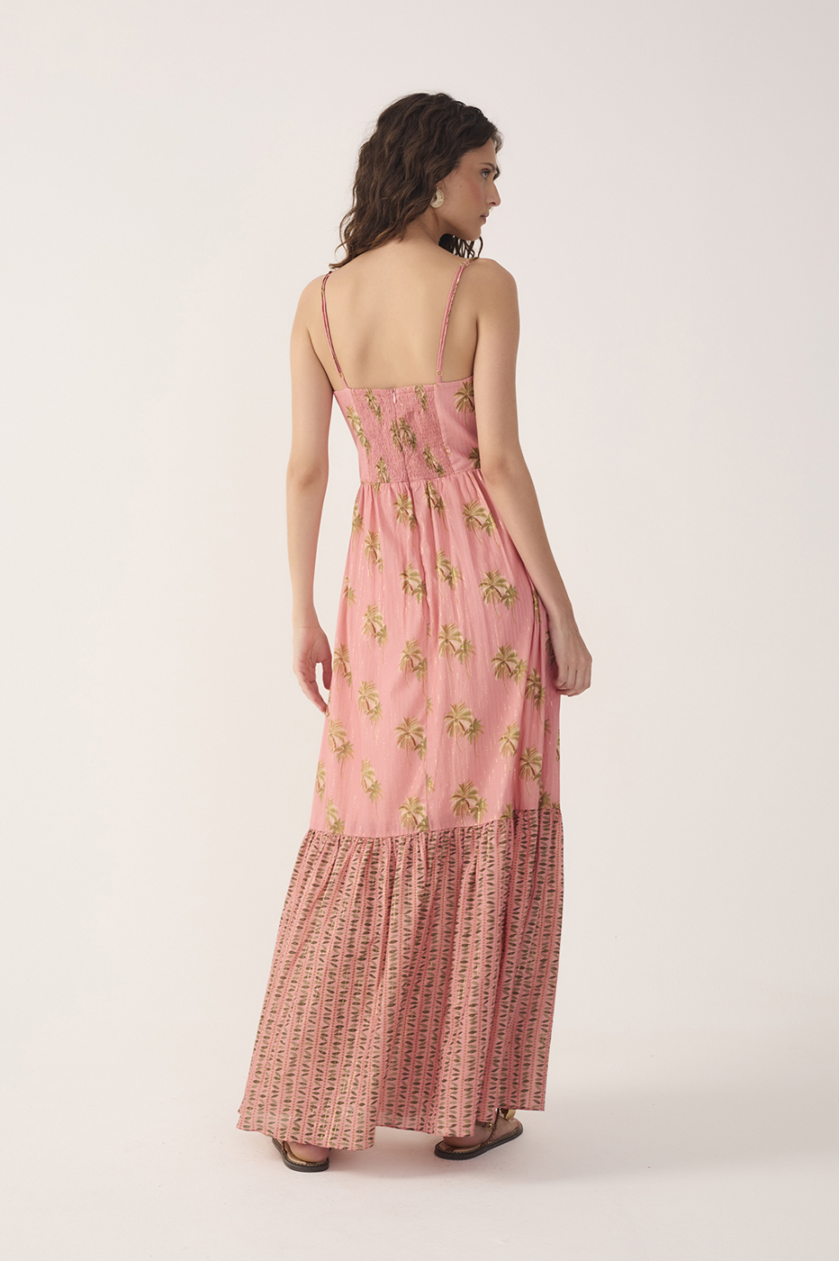 Pink Oásis Cut-Out Tiered Maxi Dress_7