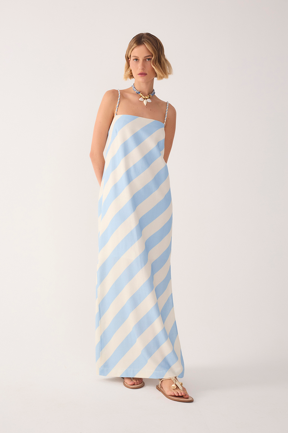 Caminho Do Mar Print Cut-Out Dress