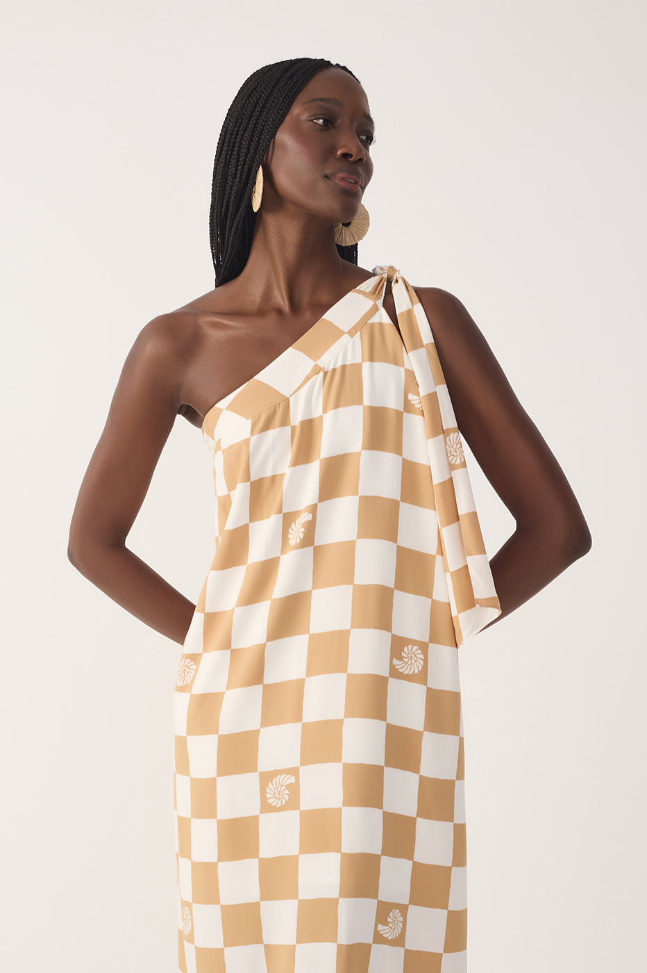 plaid one shoulder dress NWT Maeve Anthropologie Waverly Multicolor Plaid One Shoulder Midi Dress Size 12