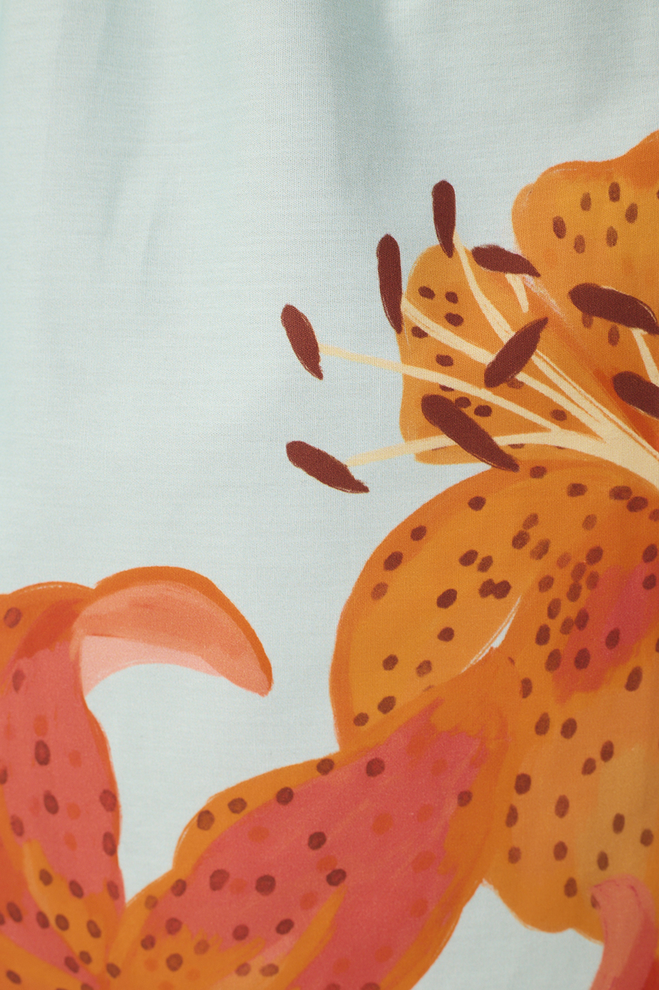 Vestido Tricoline Estampa Lírios_8