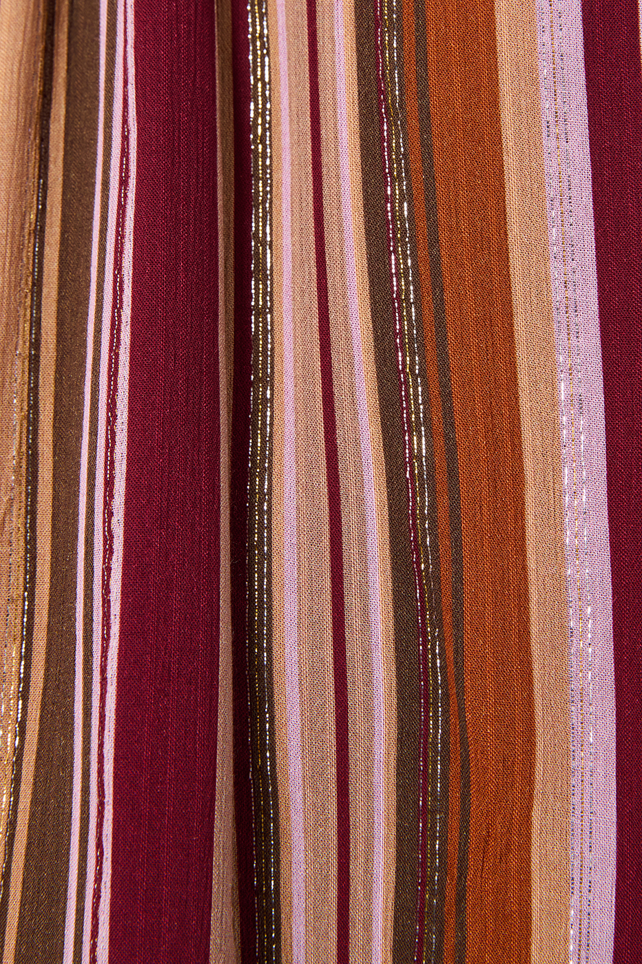 Aurora Stripes Lurex Neck Ties Mini Dress_7