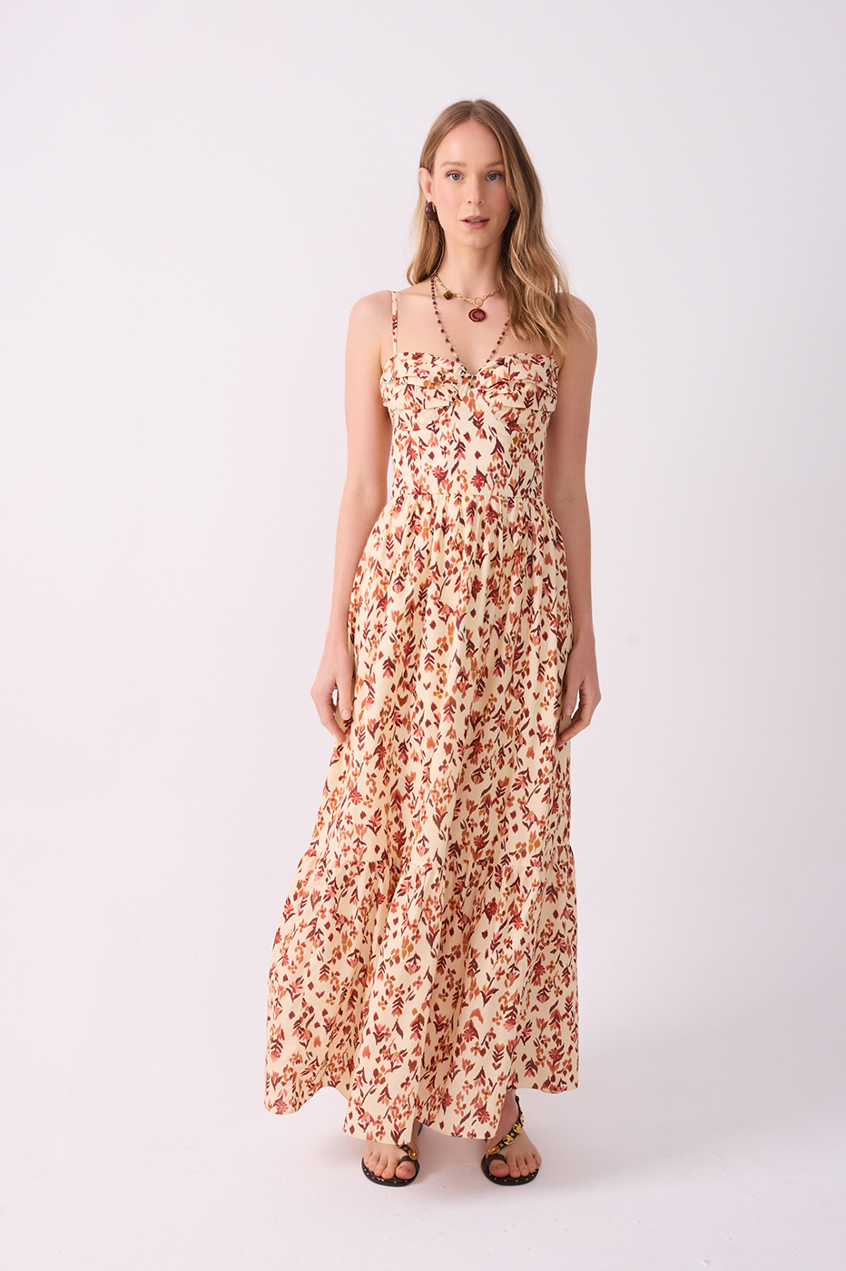 Off-white Jardim Ikat Sleeveless Maxi Dress_2