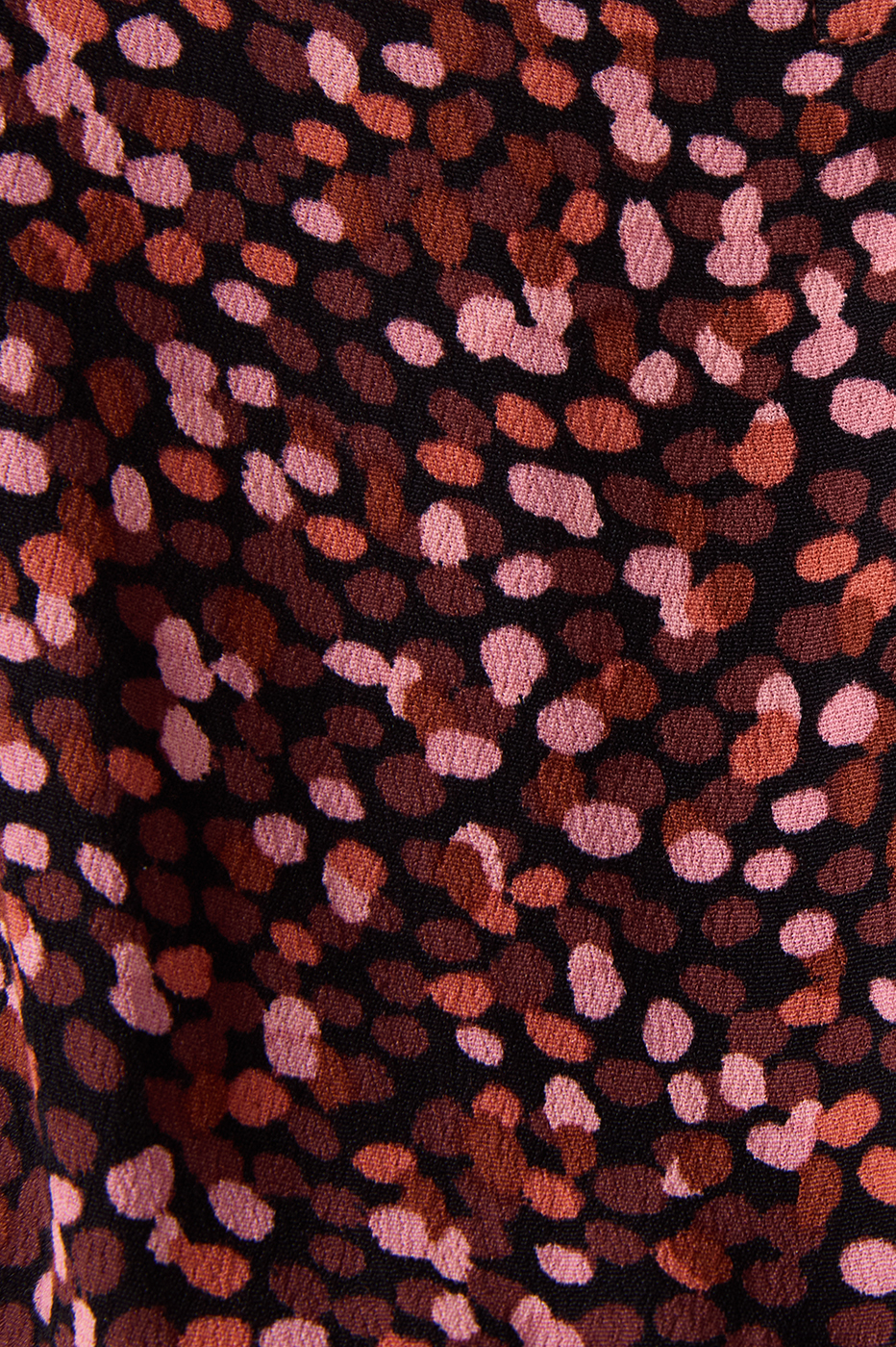 Brown Neck Ties Ruffled Hem Mini Dress_6