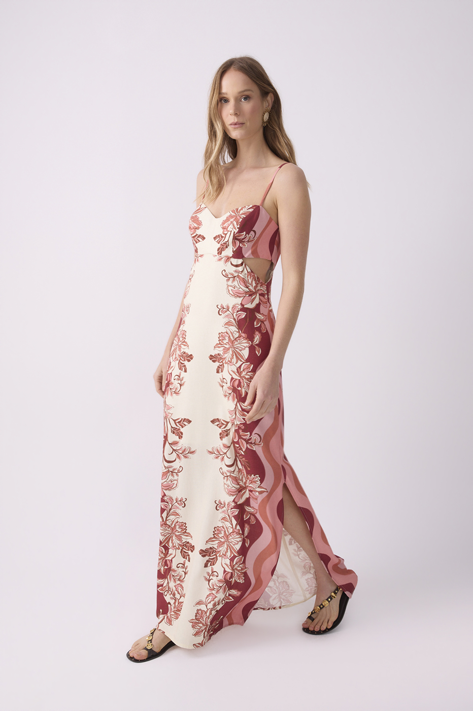 Off-White Cut-Out Side Maxi Dress_3