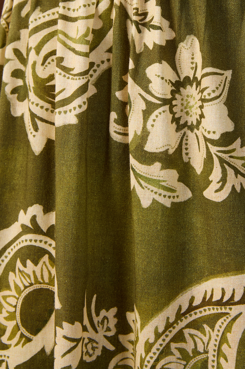Green Cut-Out Lace Back Ties Maxi Dress_7