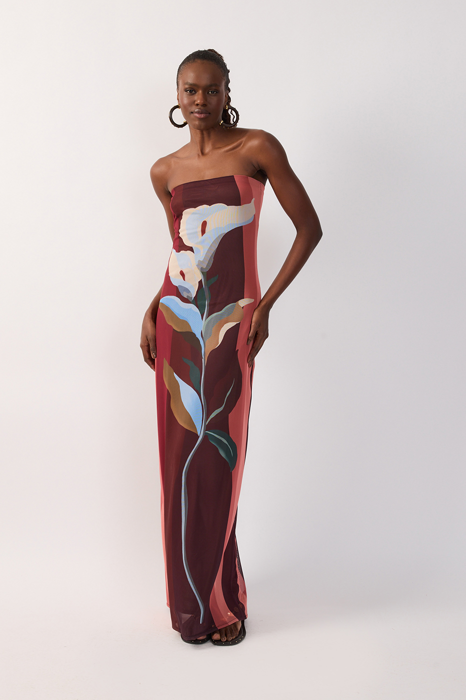 Multicolor Brisa Strapless Tulle Maxi Dress_2