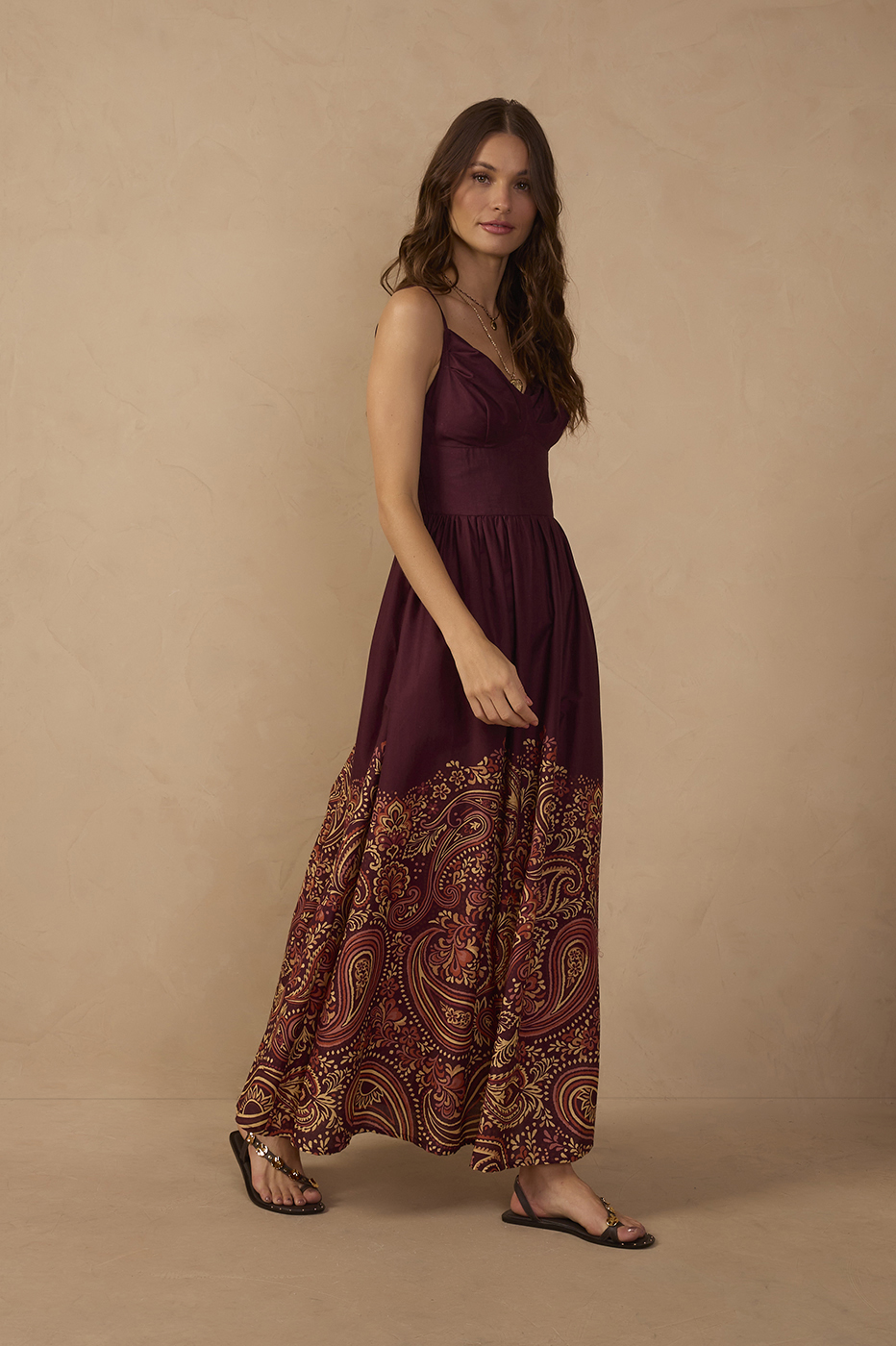 Cropped Aura Noturna Print Dress_1