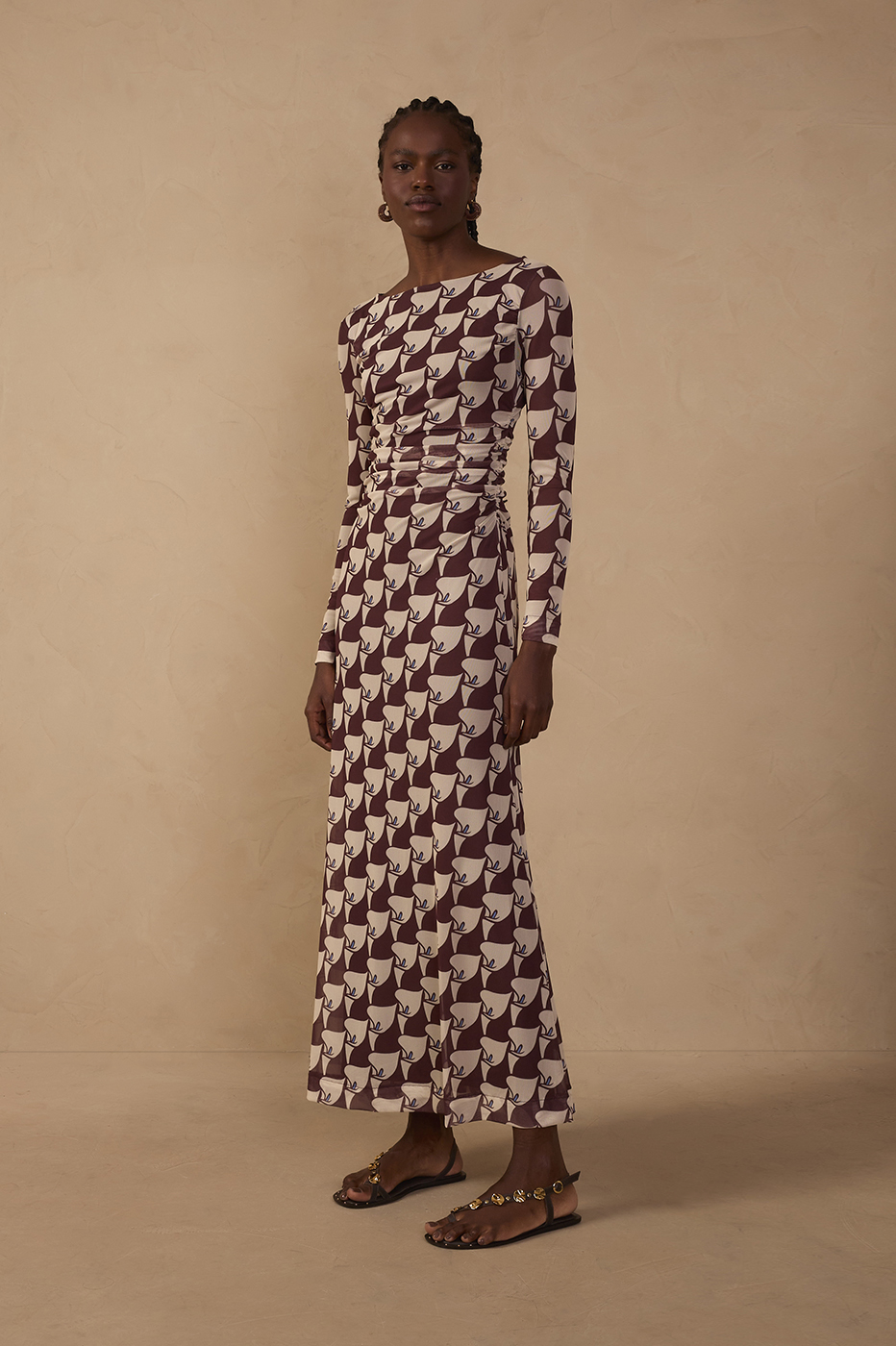 Cropped Tulle Pureza Print Dress_1