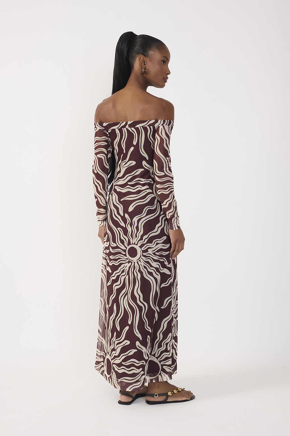 Cropped Tulle Solis Print Dress_7