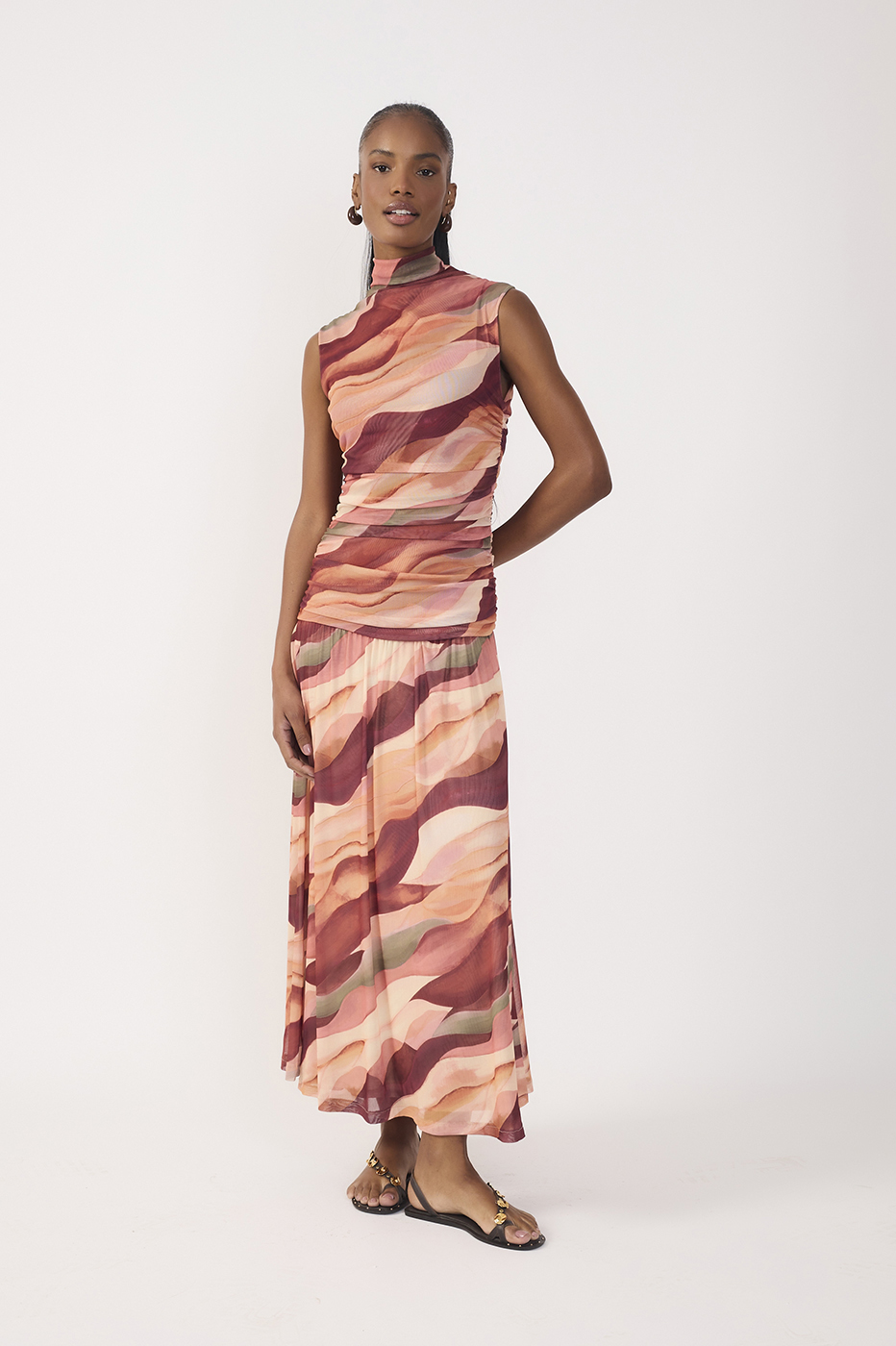 Tulle Dunas Print Dress_2