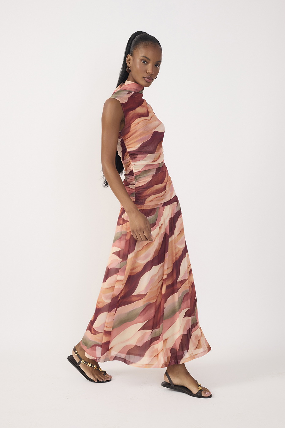 Tulle Dunas Print Dress_3
