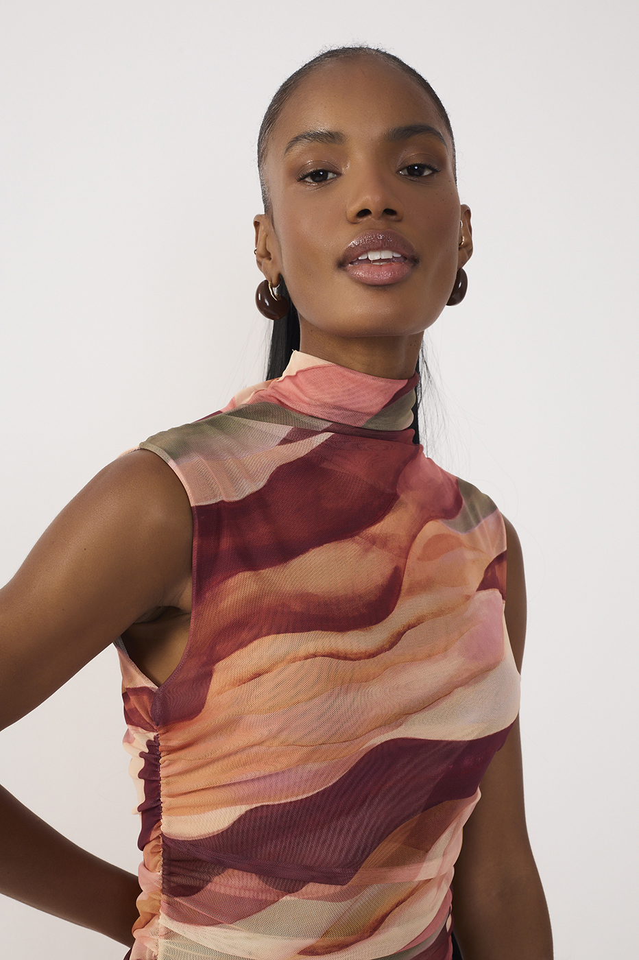 Tulle Dunas Print Dress_4