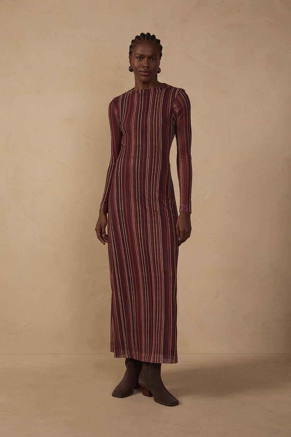 String of Lights Mesh Maxi Dress_1