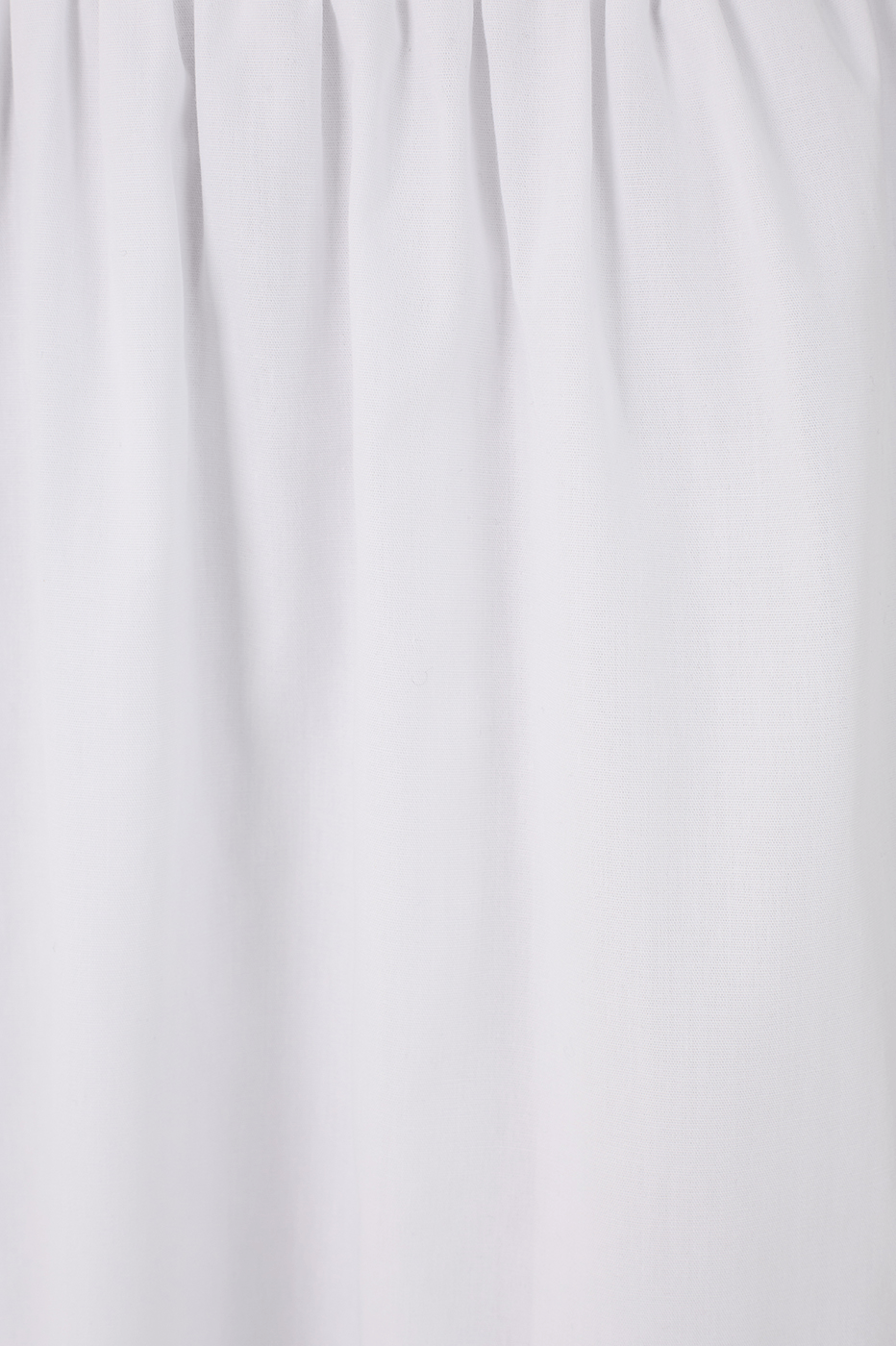 White Plunging Neck Elastic Straps Cotton Maxi Dress