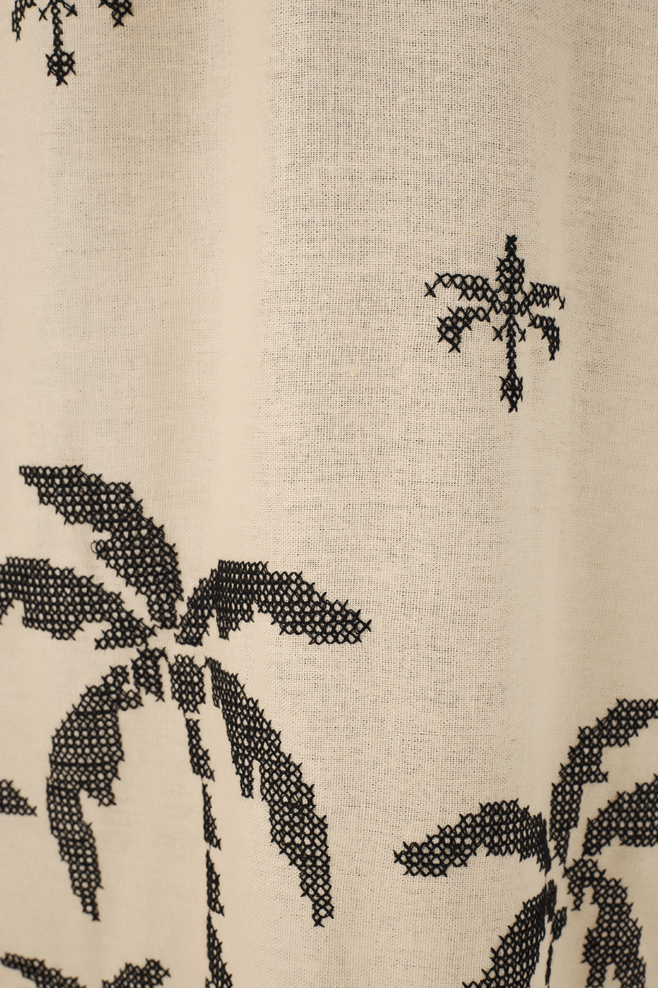 Off-White Embroidered Orla Adjustable Waist Maxi Dress