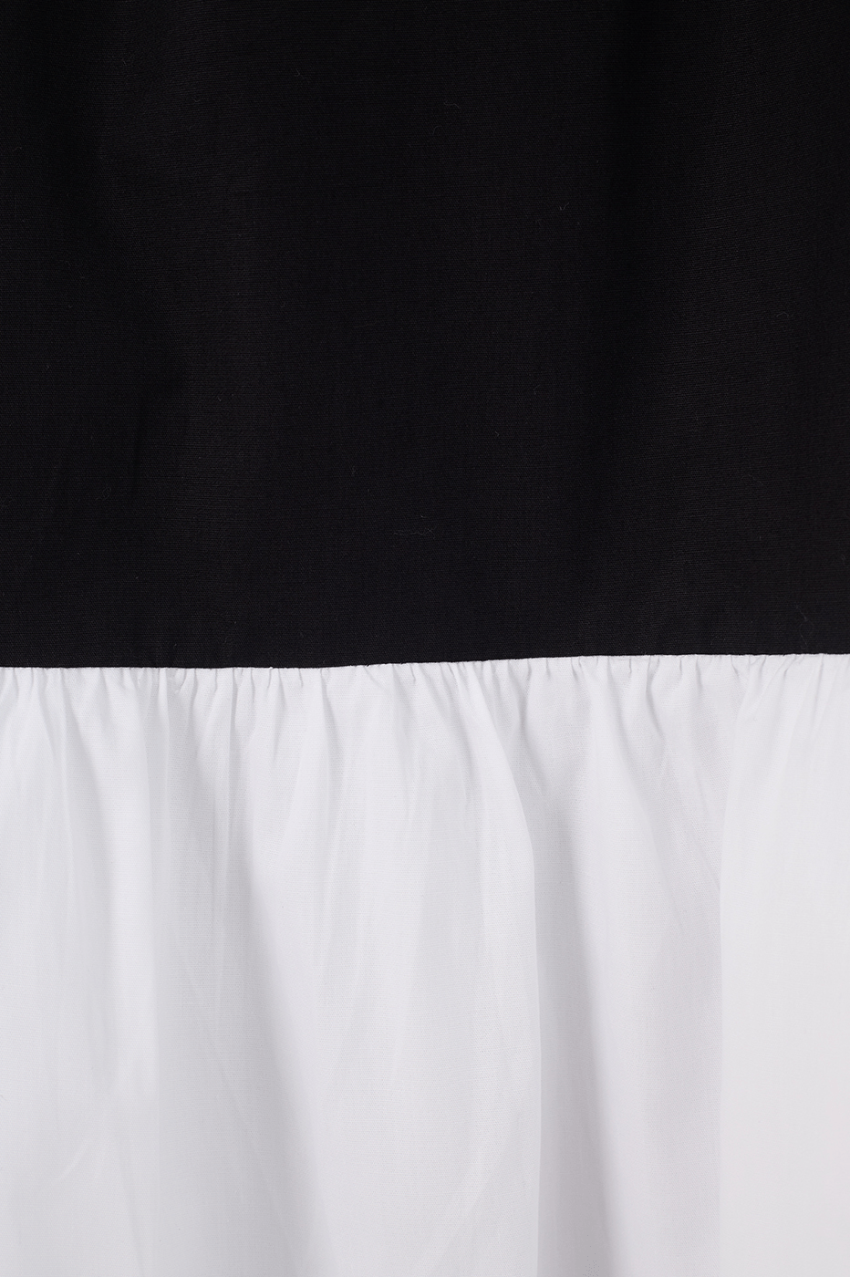 Black And White Layered Sleeveless Cotton Maxi Dress