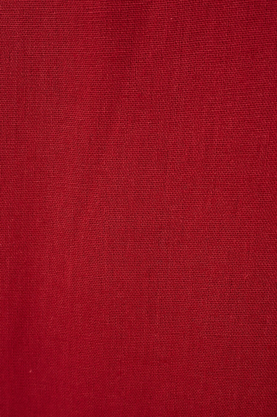 Red Encanto Ruched Bodice Sleeveless Linen Maxi Dress